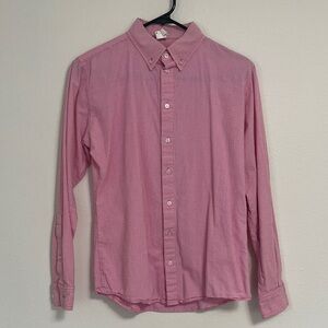 American Apparel Pink Gingham Dress Shirt